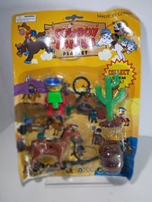Cowboy/Indian 3.25" Figure Set New Cardboard Damage