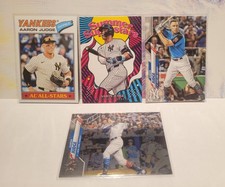 2020-26 Topps Aaron Judge lot (4) cards. Yankees, All-Stars, Chrome, superstars