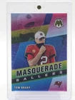 TOM BRADY 2021 MOSAIC MASQUERADE BALLERS SILVER PRIZM #MB-15 BUCCANEERS Q0311
