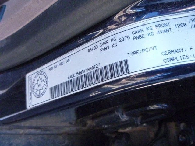 Medidor de flujo de aire 4,2 L 8 cilindros compatible con 00 AUDI A6 337270 Foto 4 de 4