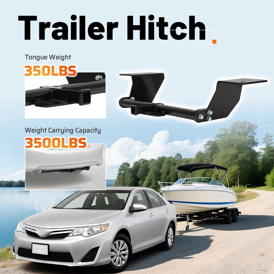 Class 2 Trailer Hitch 1.25" Tow Receiver For Toyota Camry 2012-17 Avalon 2013-18 Foto 4 de 4