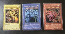 2003 YUGIOH 3 CARTE DIO EGIZIO PROMO SET: GBI Silfer/Obelisco/Ra Dragon