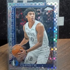 Topps 2025-26 Chrome X-Fractor Max Christie #33 Dallas Mavericks NBA Card