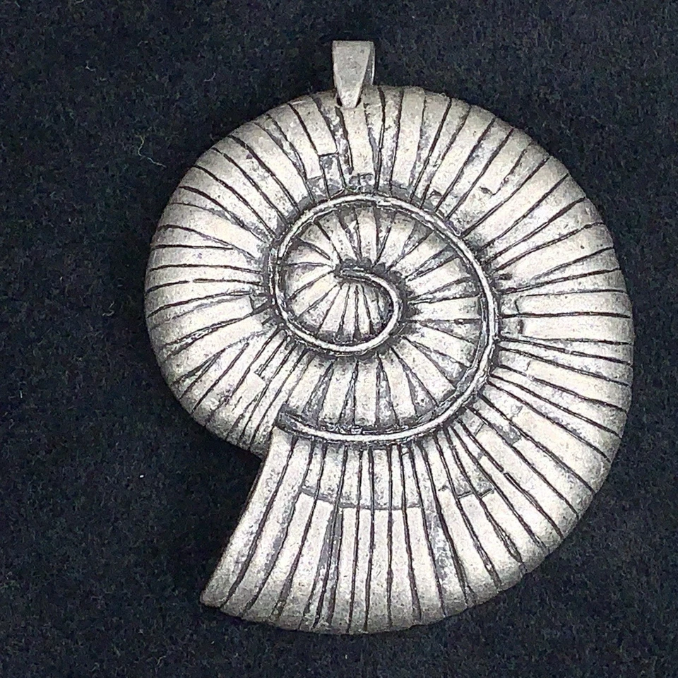 Оловянный тон аммонит раковина подвеска русалка морской - Изображение 2 из 4