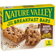 Soft Baked Breakfast Bars, Banana Chocolate Chip, 5 Bars, 8.85 Oz