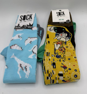 Sock It to Me Women’s Knee High Cotton Novelty Socks 2 Pairs Multicolor OS