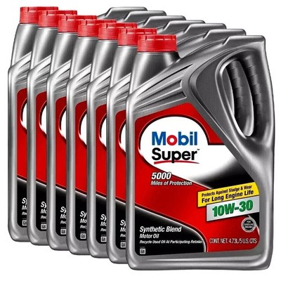 Mobil 1 Mobil Super 10W-30 Premium Motor Oil for Long Engine Life ( Pack of 7 )