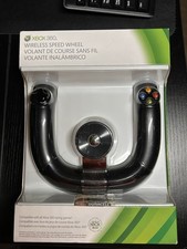 NUOVO SIGILLATO OEM Microsoft Xbox 360 Wireless Speed Wheel Controller Nero 30 piedi