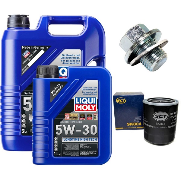 MotoröL Filter Set 5W-30 Liqui Moly 6 Liter + Schraube FüR Toyota Hiace IV Hilux-image
