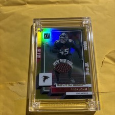 2025 Jersey Fusion Deion Jones Game Used Ball Relic 12/6/20 #28/42