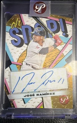 2023 Topps Pristine - Oh, Snap! Autographs Jose Ramirez #OSA-JR Gold /50