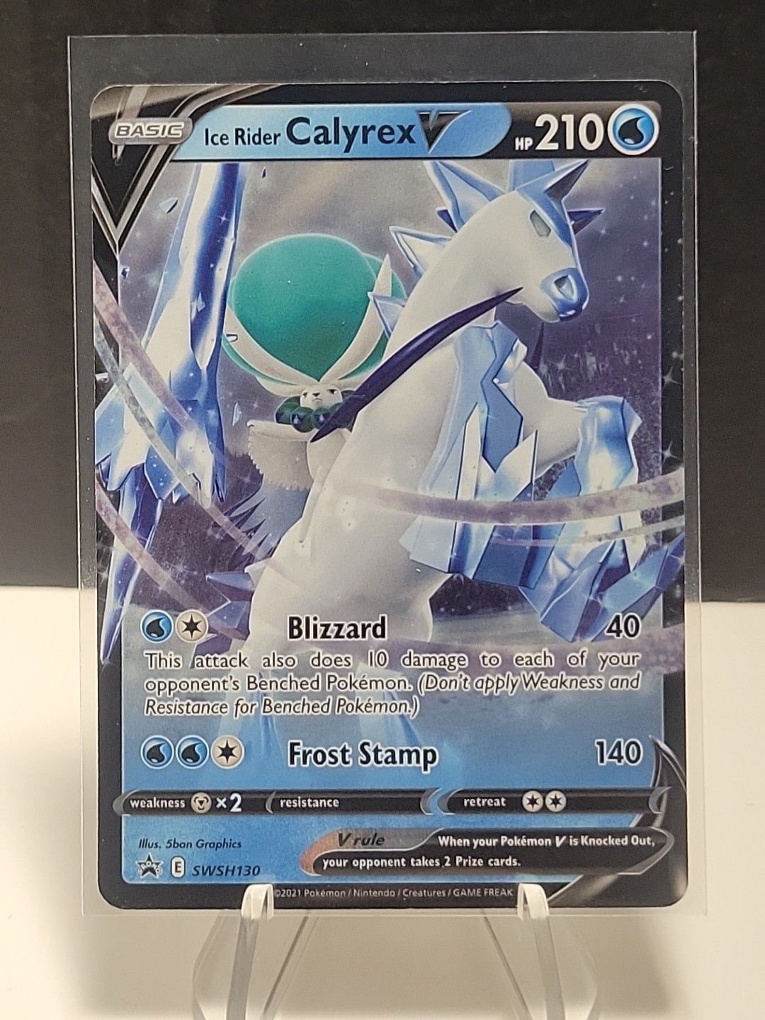 Pokemon TCG Sword & Shield - Ice Rider Calyrex V #SWSH130 Black Star Promo