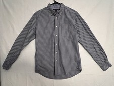 Tommy Hilfiger Men's Long Sleeve Button-Up Shirt, Custom Fit, Size Medium