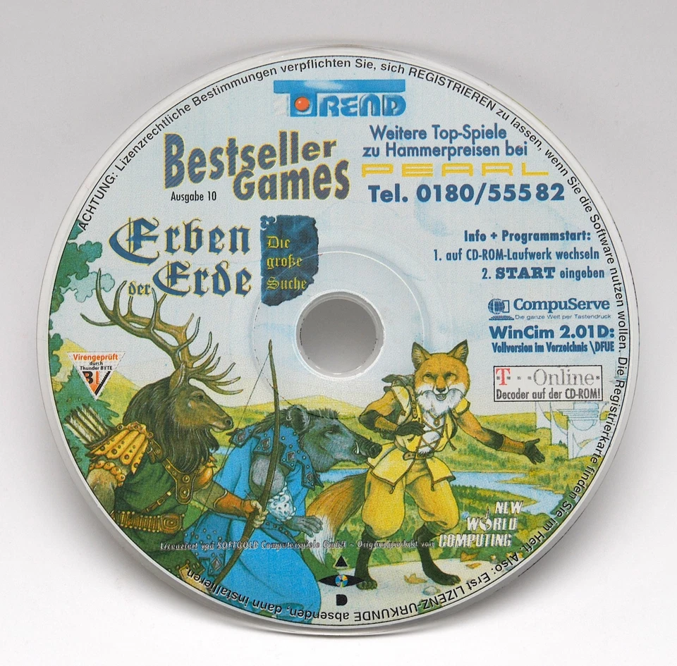 Bestseller Games Nr. 10 – Erben der Erde (1994) PC DOS Spiel – Retro Game rar!