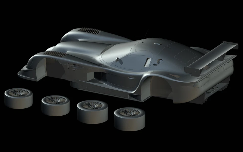 STL File -Panoz Esperante GTR-1 (1997) 3D Print 1/87 1/64 1/43 1/32 1/24 1/18 HO - Image 3 of 4