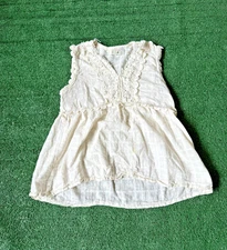 Max studio Woman's Bohemian Boho Peasant Fairy Cottage Core Tank Top Small