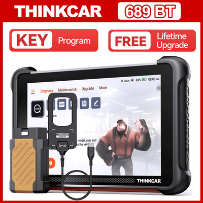 ThinkScan 689BT OBD2 Scanner Full Diagnostic Tool + Thinkcar TKEY101 Key Program