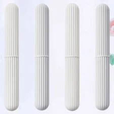 4 PCS Toothbrush Container for Travel Traveling Carrying Case Holder