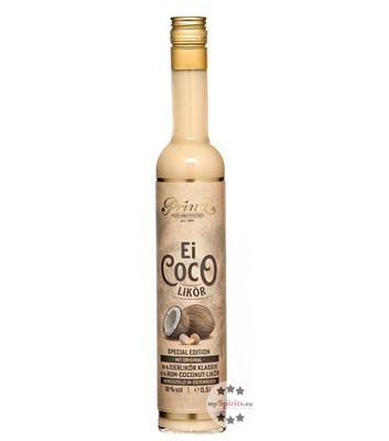 Prinz: Ei Coco Likör / 18 % Vol. / 0,5 Liter-Flasche