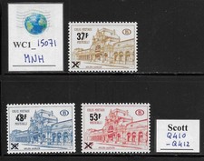 WC1_15071. BELGIUM. 1970 railroad parcel post ovpt. set. Sc. Q410-Q412. MNH