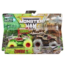 Monster Jam - Zombie Vs Hunter Zombie Vs Soldier Fortune 1:64 RARE