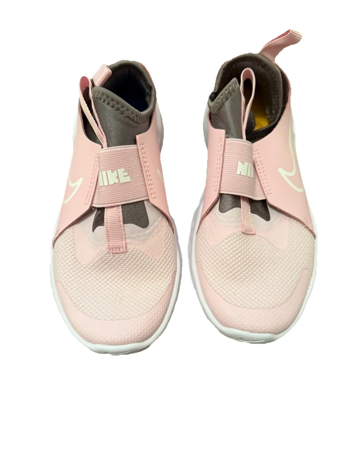 Nike Girls Tg 2Y Rosa Chiaro Bianco Grigio Flex Runner DJ6040 600 Nuove senza scatola.