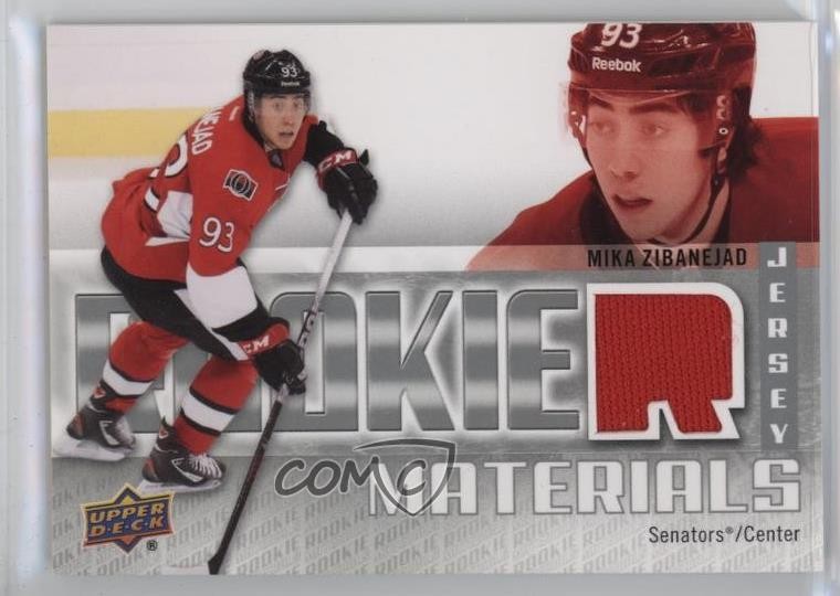 2011-12 Upper Deck Rookie Materials Mika Zibanejad #RM-MZ RC f0l