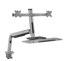 Mount-It MI-7904 Stand-Up Workstation With Dual-Monitor Mount