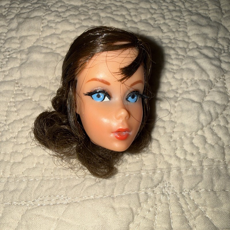 Vintage Talking Barbie Head Nape Curl