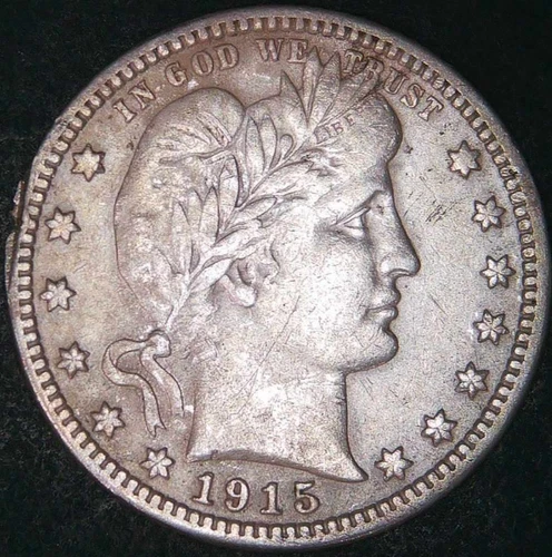 1915-S 25C Barber Quarter VF