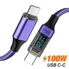 PD 100W Type C USB C to USB C Fast Charge Charger Cable For iPhone 17 16 15 Pro