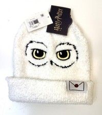 NWT Harry Potter Hedwig Owl Unisex Hat Beanie OSFA White Super Soft