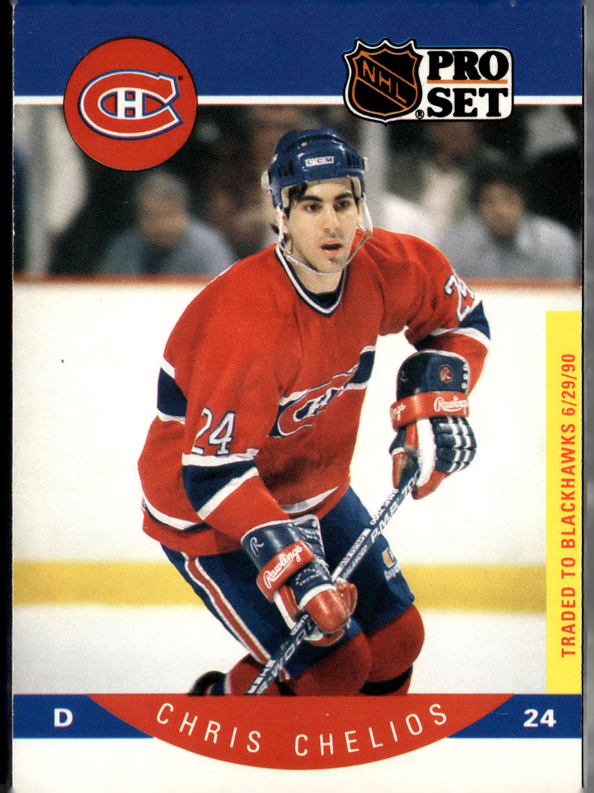 1990-91 Pro Set #147 Chris Chelios