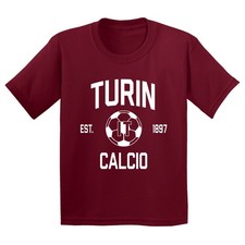 Turin Football Arch Logo Home Youth T-Shirt - Cardinal