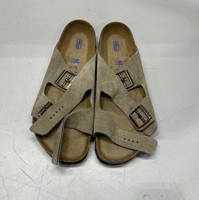 Birkenstock Unisex Arizona BS Two-Strap Sandals Shoe Taupe Suede Size M/9 W/11