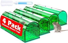 2X Humane Mouse Traps Live Catch and Releas Mousetrap Reusable Mice Trap No Kill