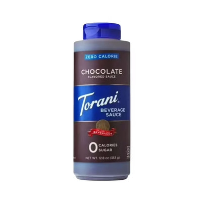 Torani Zero Calorie Chocolate Beverage Sauce 12.8oz Sugar Free Coffee Syrup