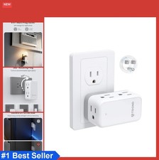 6 Outlet Extender 360 Rotating Plug Wall Outlet Splitter Cruise Ship Approved