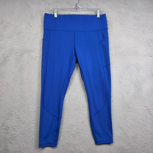 Lululemon Mind Over Miles Leggings Womens 12 Blue 25" Performance Running