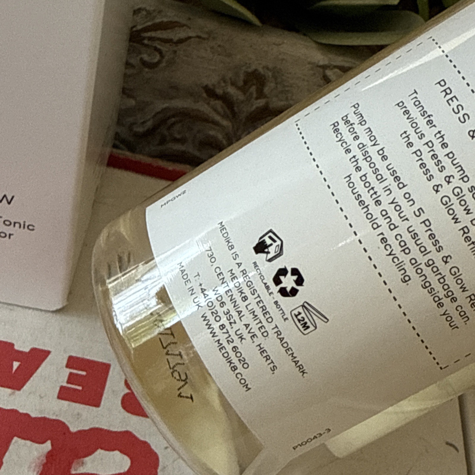 Medik8 Press and Glow Daily Exfoliating PHA Tonic with Enzyme Activator - 200 Ml