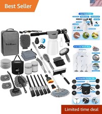 Car Wash Detailing Kit With Foam Gun Car Cleaning Kit Setcar Wash Brush Wit...