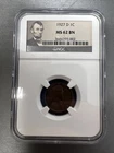 1927-D Lincoln Wheat Cent NGC MS-62 BN #814