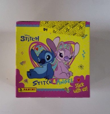 Full Sealed Box 36 Packs Panini Disney Stitch & Angel Sticker Sammlung