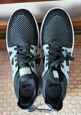 Men's AVIA QuickFlash Sneaker Odor Control Lightweight Cushioned Black Size 10.5