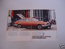 advertising Pubblicità 1977 CHRYSLER SIMCA 1307/1308