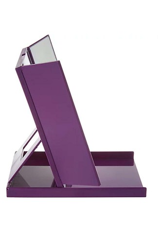 Sharper Image Compact Magnification LED Touch Mirror Purple - Picture 2 of 3