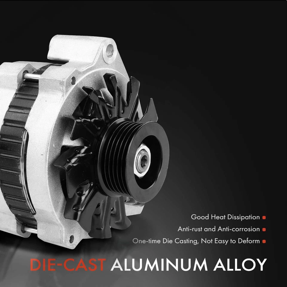 Alternador para Chevy GMC C/K 1500 2500 3500 Suburban Tahoe Yukon 12V CW 6-Groove - Imagem 4 de 4