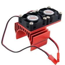 Rc Car Motor Heatsink & Dual Fan For Traxxas Trx4 Tactical Bronco Defender