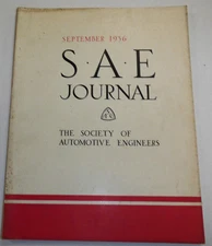 S.A.E  Journal  Society Of Automobile Engineers September 1936 Vol.39 100614lm-e
