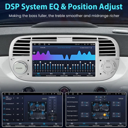 For Fiat 500 2007-2015 7" Carplay Android Auto 2+32G Car Stereo Radio GPS w/Cam - Picture 8 of 15
